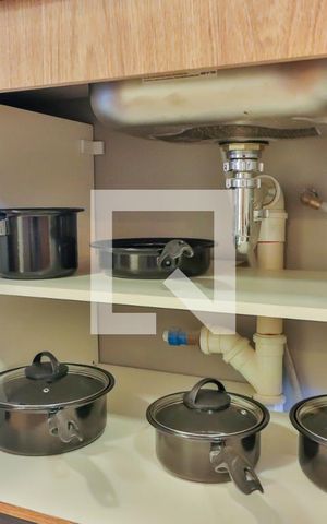 Studio para alugar com 29m², 1 quarto e sem vaga Studio para alugar com 29m², 1 quarto e sem vagaDetalhes Cozinha