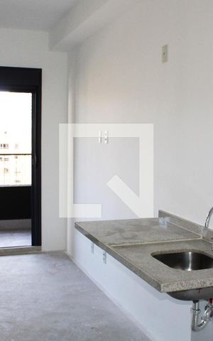 Studio para alugar com 27m², 1 quarto e sem vagaCozinha / Quarto