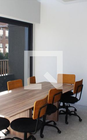 Studio para alugar com 27m², 1 quarto e sem vagaCoworking no Hall do Andar