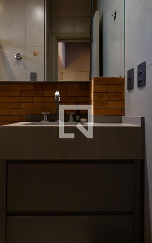 Apartamento à venda com 48m², 1 quarto e 1 vaga Apartamento à venda com 48m², 1 quarto e 1 vagaBanheiro social