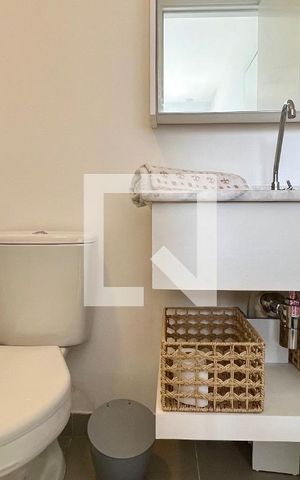 Apartamento à venda com 27m², 1 quarto e sem vaga Apartamento à venda com 27m², 1 quarto e sem vagaBanheiro da Suíte