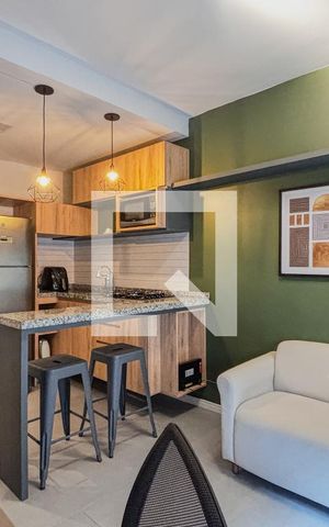 Apartamento para alugar com 25m², 1 quarto e 1 vaga Apartamento para alugar com 25m², 1 quarto e 1 vagaSala/Quarto