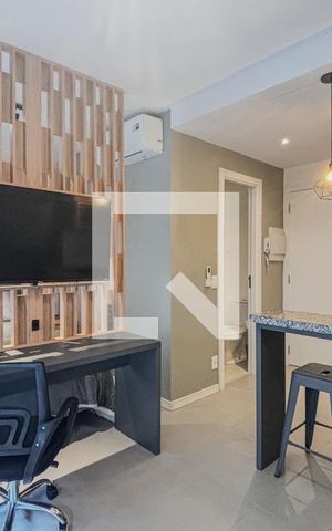 Apartamento para alugar com 25m², 1 quarto e 1 vaga Apartamento para alugar com 25m², 1 quarto e 1 vagaSala/Quarto