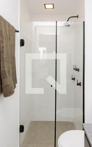 Studio para alugar com 24m², 1 quarto e sem vaga Studio para alugar com 24m², 1 quarto e sem vagaBanheiro