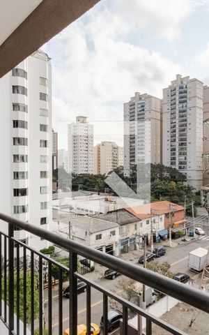 Studio para alugar com 24m², 1 quarto e sem vaga Studio para alugar com 24m², 1 quarto e sem vagaVaranda Studio