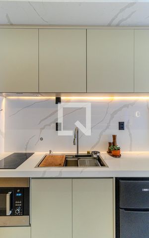 Studio à venda com 25m², 1 quarto e sem vagaCozinha