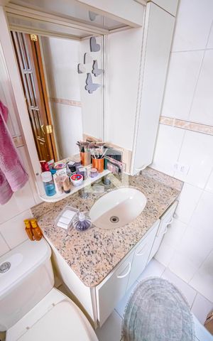 Apartamento à venda com 73m², 3 quartos e 1 vaga Apartamento à venda com 73m², 3 quartos e 1 vagaBanheiro da Suíte 1
