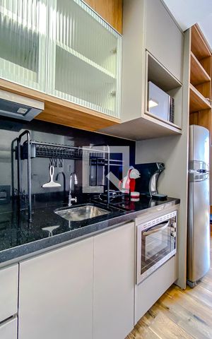Studio à venda com 22m², 1 quarto e sem vagaCozinha