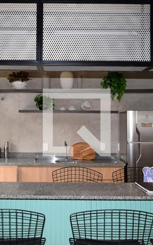 Studio à venda com 27m², 1 quarto e sem vagaGourmet/Festas
