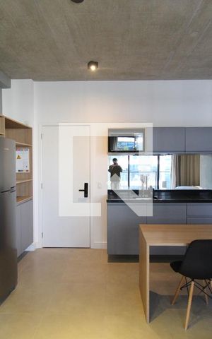 Studio à venda com 43m², 1 quarto e 1 vagaSala/Cozinha