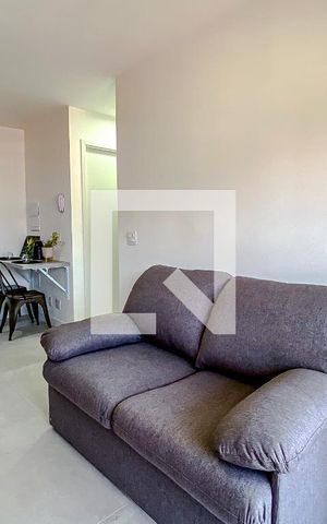 Studio à venda com 34m², 1 quarto e sem vagaSala
