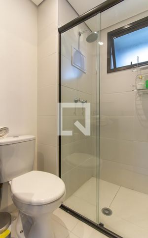 Studio para alugar com 25m², 1 quarto e sem vaga Studio para alugar com 25m², 1 quarto e sem vagaBanheiro