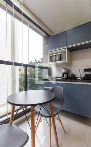 Studio para alugar com 25m², 1 quarto e sem vaga Studio para alugar com 25m², 1 quarto e sem vagaStudio - Cozinha