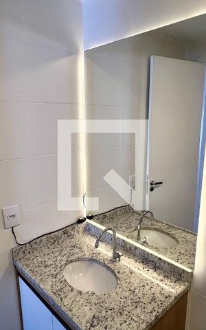 Studio para alugar com 24m², 1 quarto e sem vaga Studio para alugar com 24m², 1 quarto e sem vagaBanheiro da Suíte