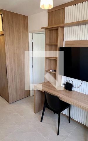 Studio para alugar com 24m², 1 quarto e sem vaga Studio para alugar com 24m², 1 quarto e sem vagaSala