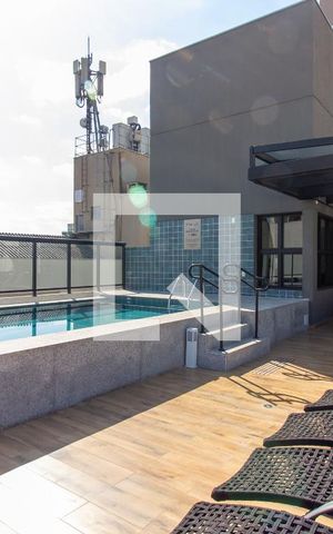 Apartamento à venda com 27m², 1 quarto e sem vaga Apartamento à venda com 27m², 1 quarto e sem vagaÁrea comum - Piscina