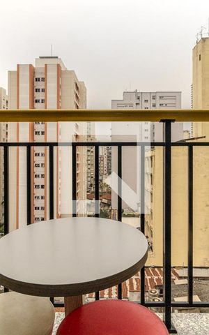 Studio para alugar com 31m², 1 quarto e sem vagaVaranda