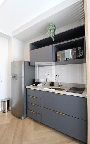 Studio à venda com 35m², 1 quarto e sem vagaCozinha