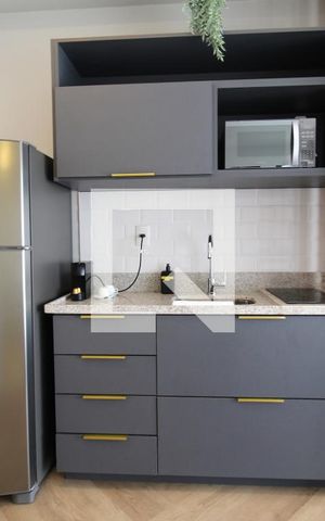 Studio à venda com 35m², 1 quarto e sem vagaCozinha