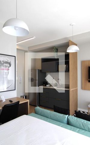 Studio à venda com 35m², 1 quarto e sem vagaSala/Quarto