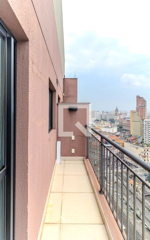 Studio para alugar com 26m², 1 quarto e sem vagaVaranda