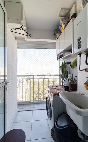 Apartamento à venda com 55m², 2 quartos e 1 vaga Apartamento à venda com 55m², 2 quartos e 1 vagaLavanderia
