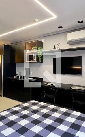 Studio para alugar com 26m², 1 quarto e sem vaga Studio para alugar com 26m², 1 quarto e sem vagaQuarto