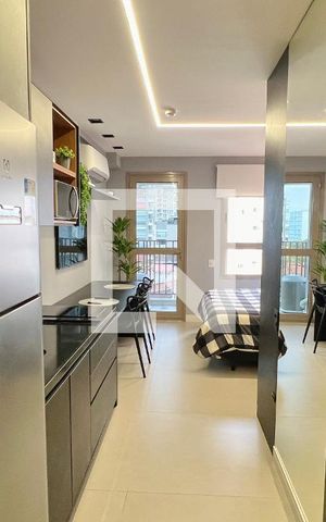 Studio para alugar com 26m², 1 quarto e sem vaga Studio para alugar com 26m², 1 quarto e sem vagaCozinha