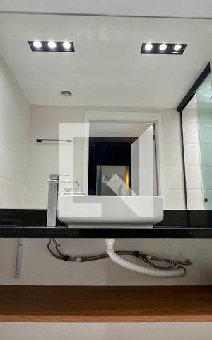Studio para alugar com 26m², 1 quarto e sem vaga Studio para alugar com 26m², 1 quarto e sem vagaBanheiro
