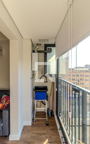 Studio à venda com 30m², 1 quarto e 1 vagaVaranda