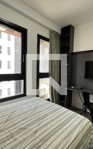 Studio para alugar com 21m², 1 quarto e sem vaga Studio para alugar com 21m², 1 quarto e sem vagaSala/Quarto