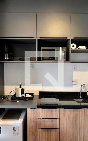 Studio para alugar com 21m², 1 quarto e sem vaga Studio para alugar com 21m², 1 quarto e sem vagaCozinha
