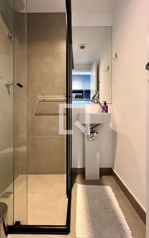 Studio para alugar com 21m², 1 quarto e sem vaga Studio para alugar com 21m², 1 quarto e sem vagaBanheiro