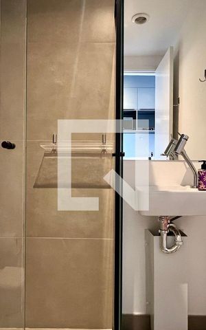 Studio para alugar com 21m², 1 quarto e sem vaga Studio para alugar com 21m², 1 quarto e sem vagaBanheiro