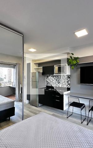 Studio para alugar com 25m², 1 quarto e sem vagaQuarto