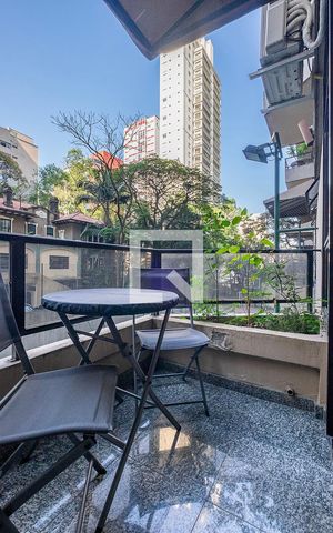 Apartamento à venda com 60m², 1 quarto e 1 vaga Apartamento à venda com 60m², 1 quarto e 1 vagaSala/Cozinha - Varanda