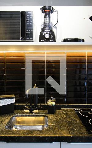Studio à venda com 26m², 1 quarto e sem vagaCozinha Studio
