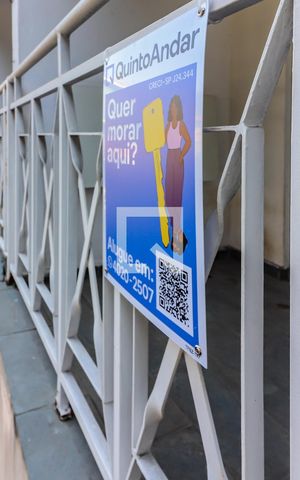 Apartamento para alugar com 50m², 2 quartos e 1 vagaPlaquinha QR CODE