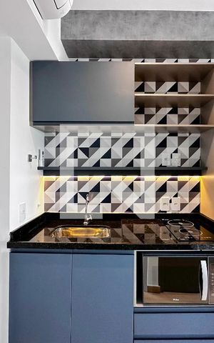 Studio à venda com 28m², 1 quarto e sem vagaCozinha