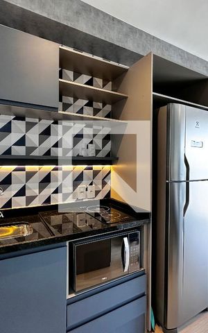 Studio à venda com 28m², 1 quarto e sem vagaCozinha