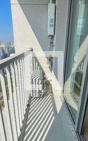 Studio à venda com 27m², 1 quarto e sem vagaVaranda