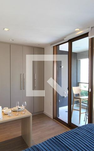 Studio para alugar com 29m², 1 quarto e sem vagaSala/Quarto