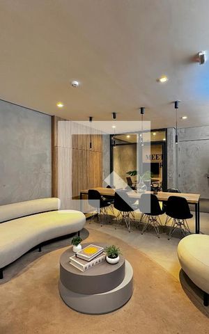 Studio à venda com 40m², 1 quarto e sem vagaHall Social Bloco