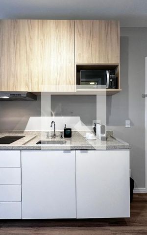 Studio à venda com 40m², 1 quarto e sem vagaCozinha
