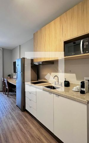 Studio à venda com 40m², 1 quarto e sem vagaCozinha