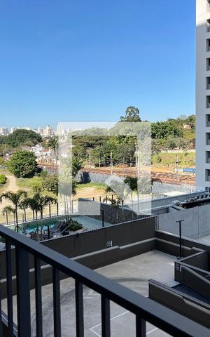 Apartamento à venda com 47m², 1 quarto e sem vagaVaranda