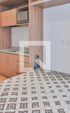 Studio para alugar com 25m², 1 quarto e sem vaga Studio para alugar com 25m², 1 quarto e sem vagaStudio - Quarto e Cozinha