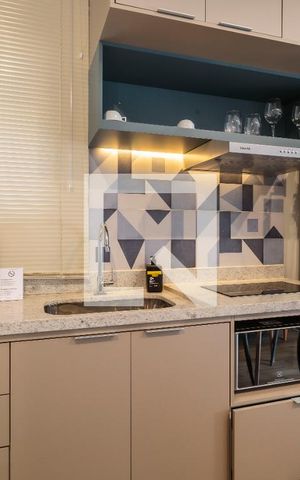 Studio para alugar com 35m², 1 quarto e sem vaga Studio para alugar com 35m², 1 quarto e sem vagaCozinha