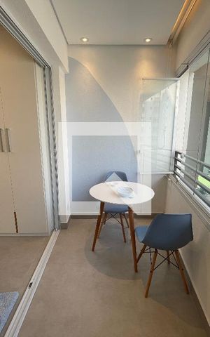 Studio para alugar com 25m², 1 quarto e sem vaga Studio para alugar com 25m², 1 quarto e sem vagaVaranda