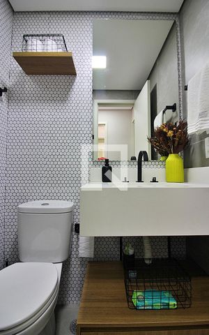 Apartamento à venda com 81m², 2 quartos e 1 vagaBanheiro Social